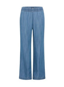 Back In Bloom Trousers - Blue Denim