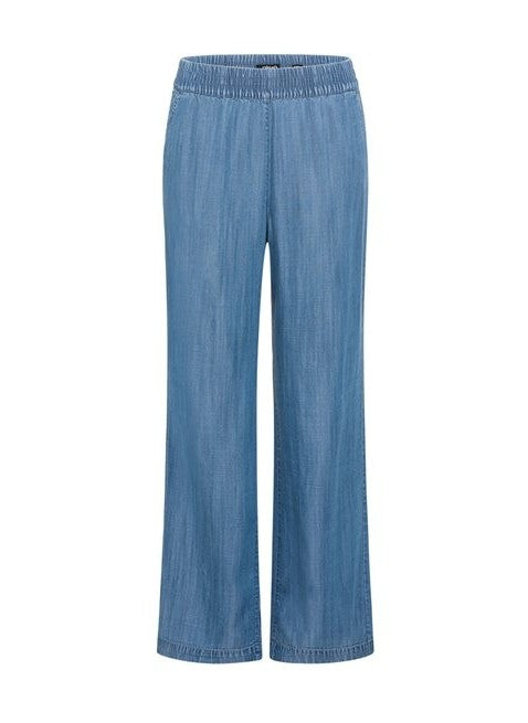 Back In Bloom Trousers - Blue Denim
