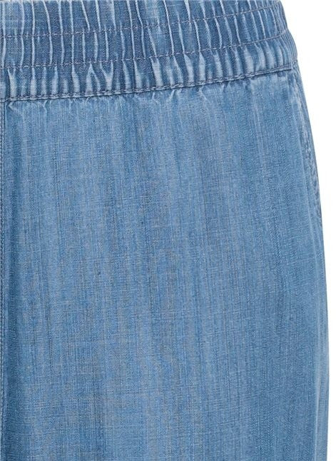 Back In Bloom Trousers - Blue Denim