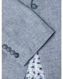 Toulouse Linen Jacket - Light Blue Grey