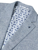 Toulouse Linen Jacket - Light Blue Grey