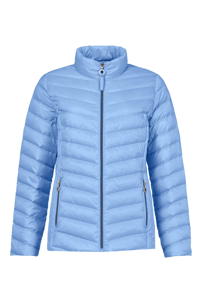 Short Padded Jacket - Palace Blue