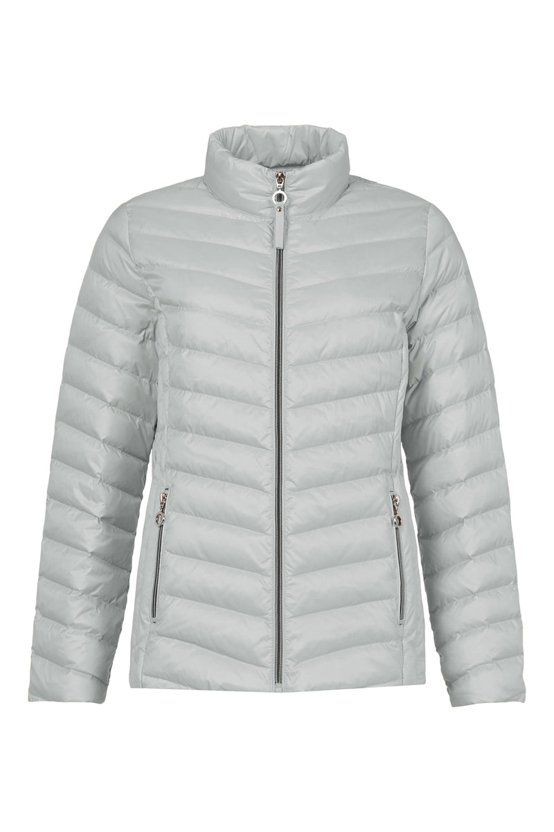 Short Padded Jacket - Pearl Grey