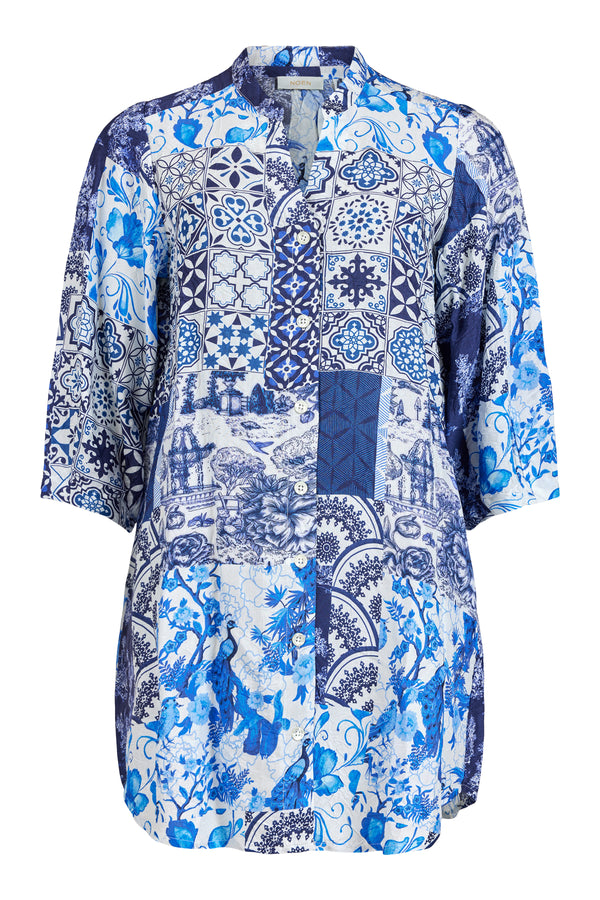 BLUE PRINT SHIRT - Gsk66