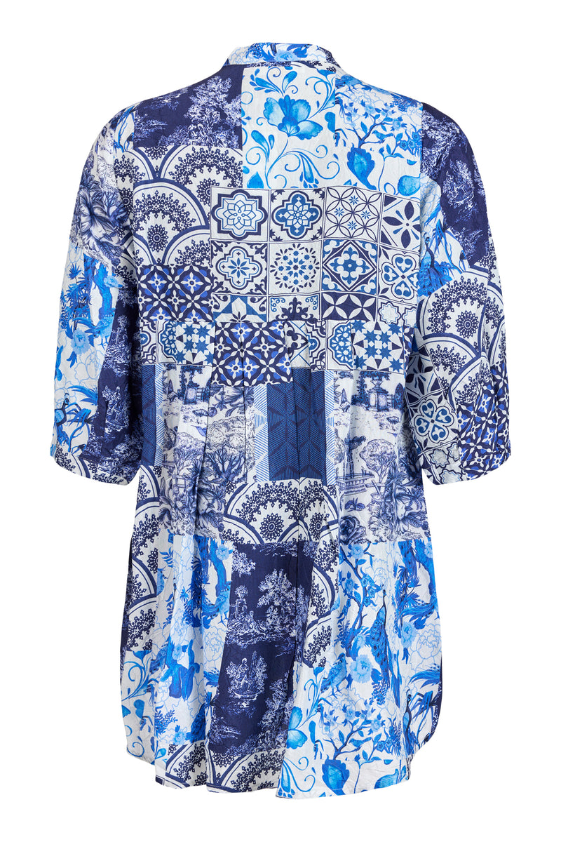 BLUE PRINT SHIRT - Gsk66