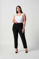 Straight Pull On Trouser - Black