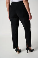 Straight Pull On Trouser - Black