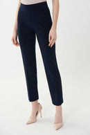 Straight Pull On Trouser - Midnight Blue