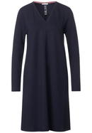 Solid Shirt Dress - Deep Blue