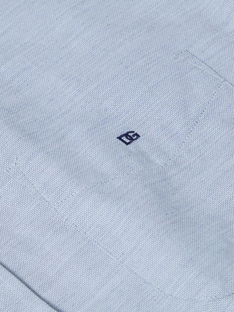 Short Sleeve Casual Shirt - Air Force Blue