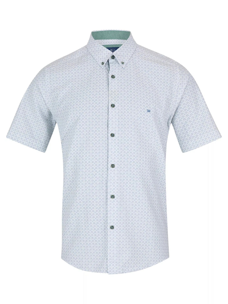 Short Sleeve Casual Shirt - Light Green