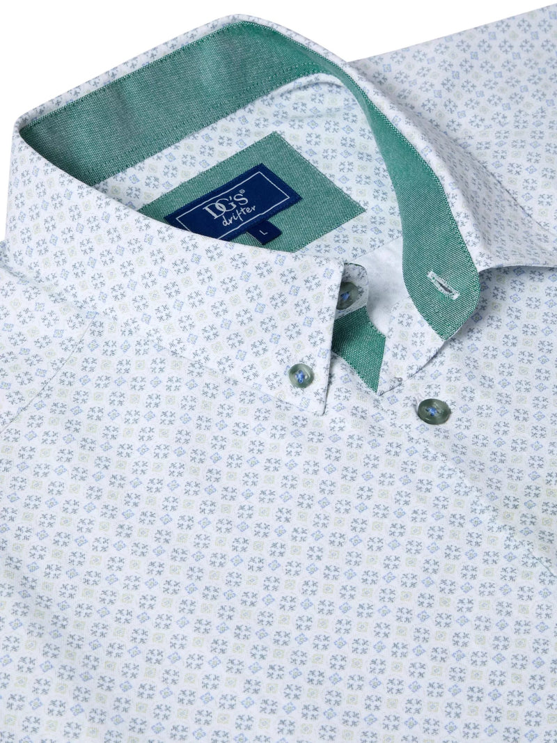Short Sleeve Casual Shirt - Light Green