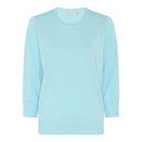 Basic Round Neck Jumper - Aqua Blue