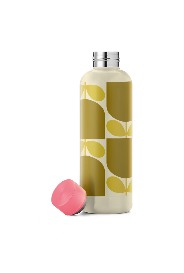 Stainless Steel Water Bottle - Block Flower