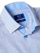 Short Sleeve Casual Shirt - Light Blue