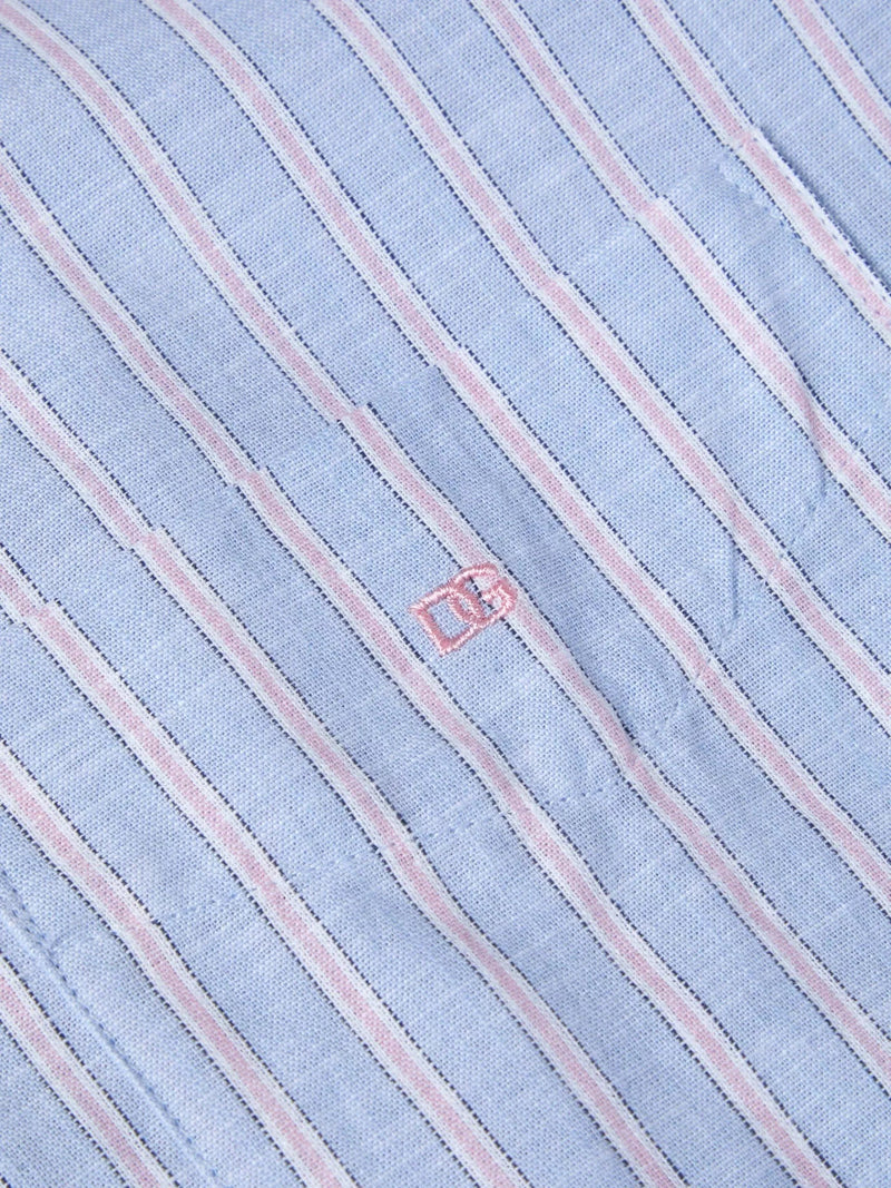 Short Sleeve Casual Shirt - Light Blue