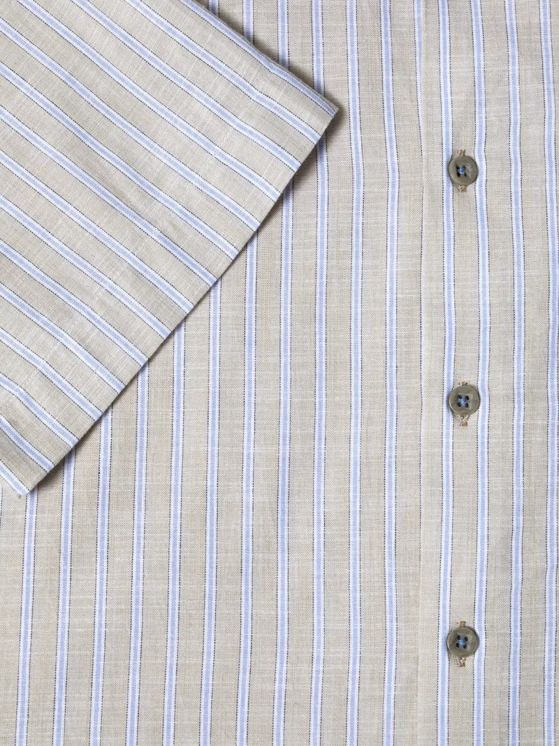 Short Sleeve Casual Shirt - Stone