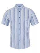 Short Sleeve Casual Shirt - Royal Blue