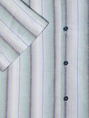 Short Sleeve Casual Shirt - Light Green Grey