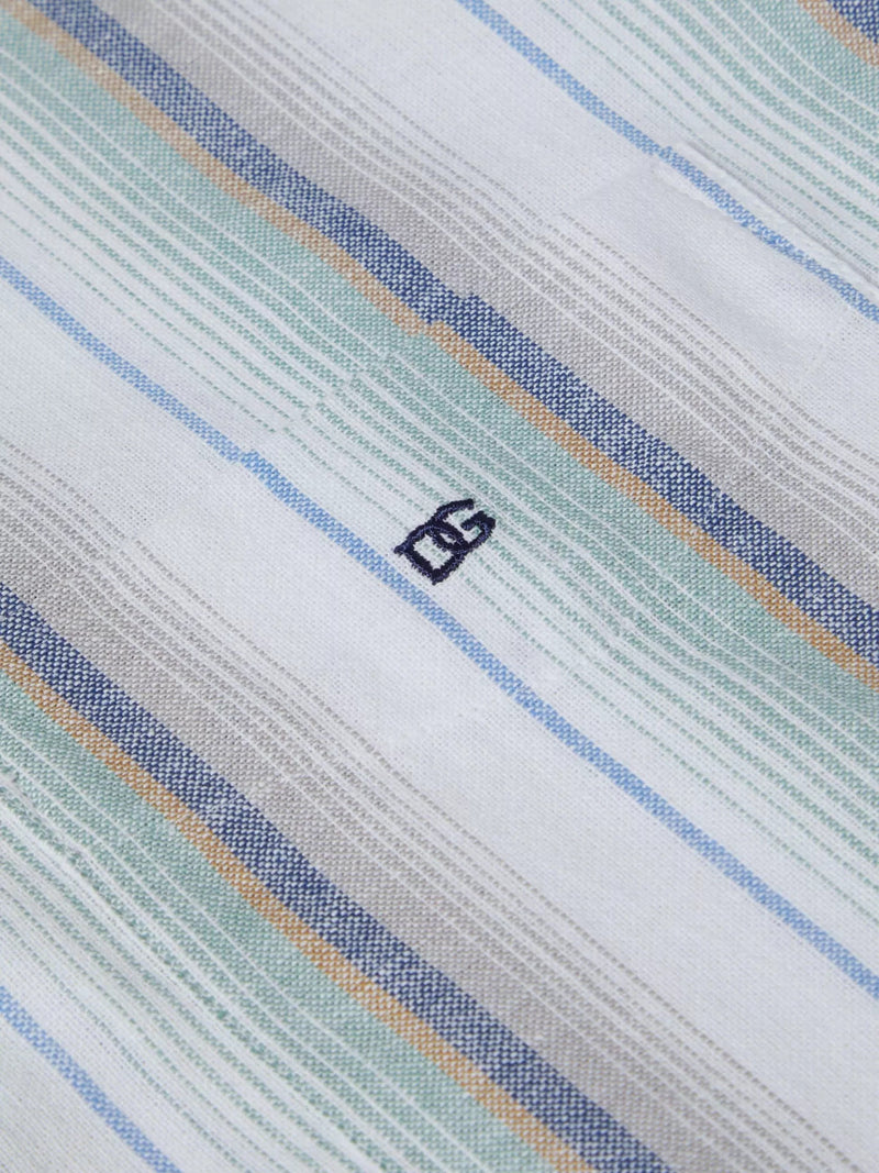 Short Sleeve Casual Shirt - Light Green Grey