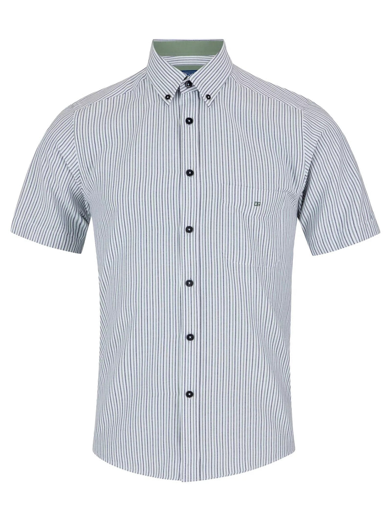 Short Sleeve Casual Shirt - Light Green