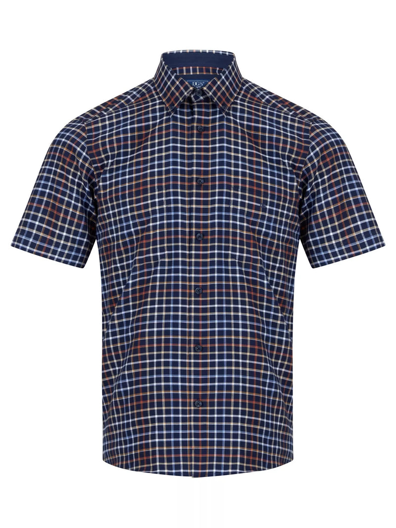 Short Sleeve Casual Shirt - Red