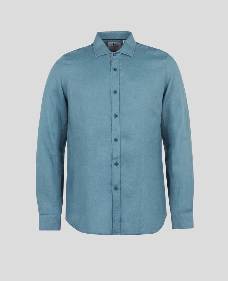 Kilbeg Tailored Washed Shirt - Seafoam