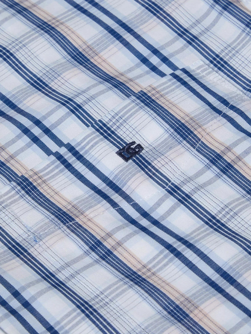 Short Sleeve Casual Shirt - Royal Blue