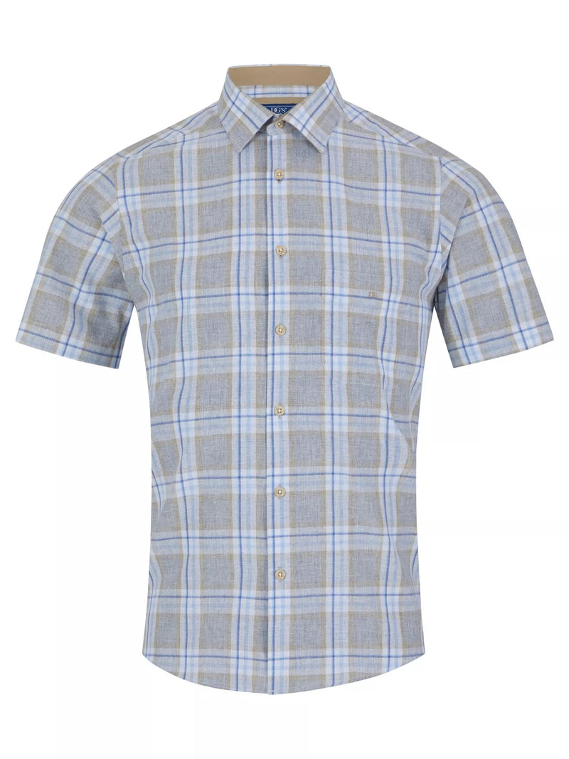 Short Sleeve Casual Shirt - Caramel