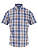 Short Sleeve Casual Shirt - Slate Blue