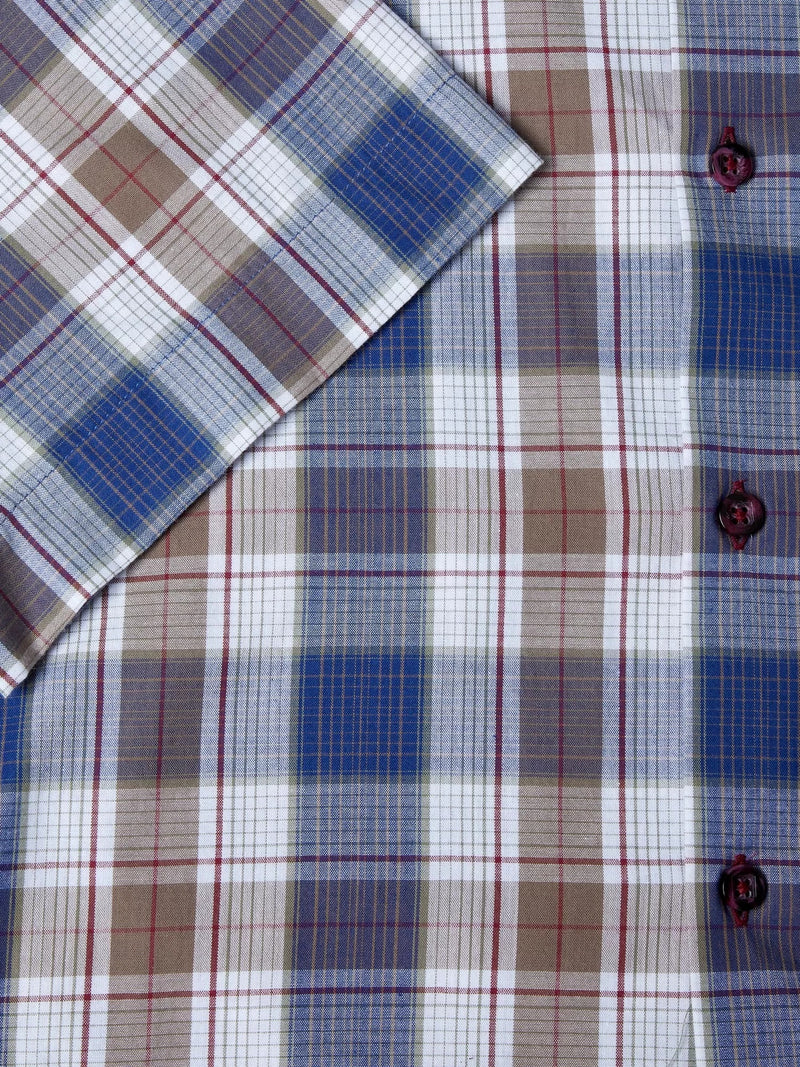 Short Sleeve Casual Shirt - Slate Blue