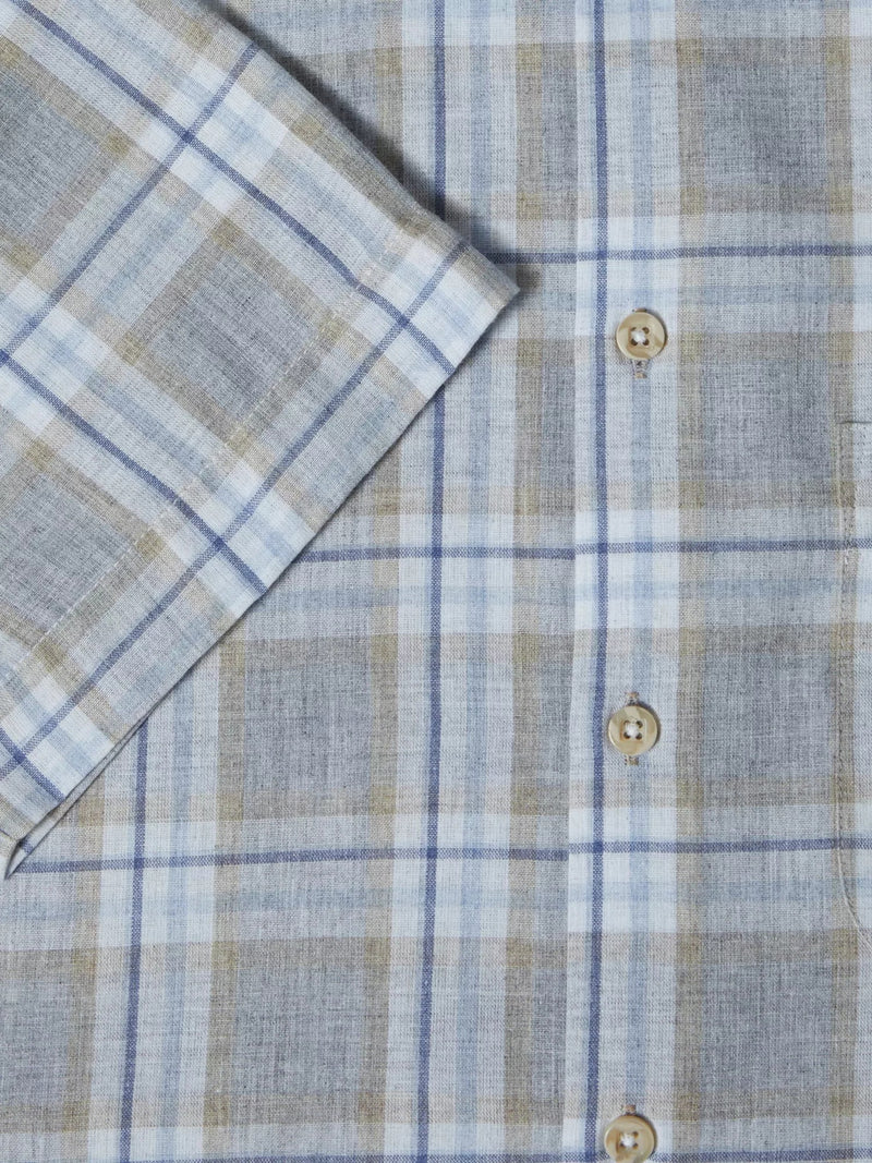 Short Sleeve Casual Shirt - Caramel