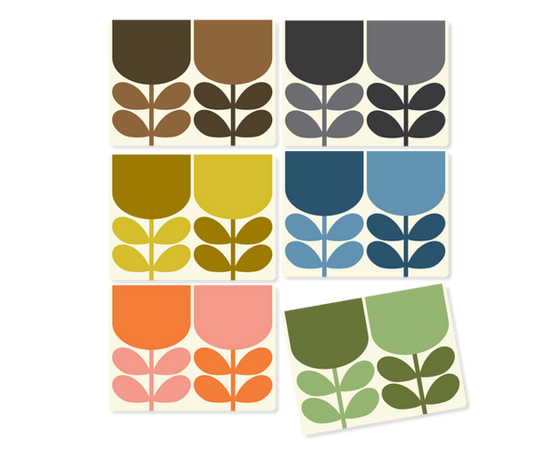 Set of 6 Placemats - Block Floral