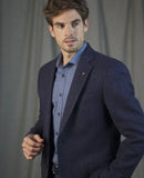 Ennis Jacket - Blue Herringbone