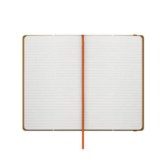 Small Notebook - Linear Stem Olive