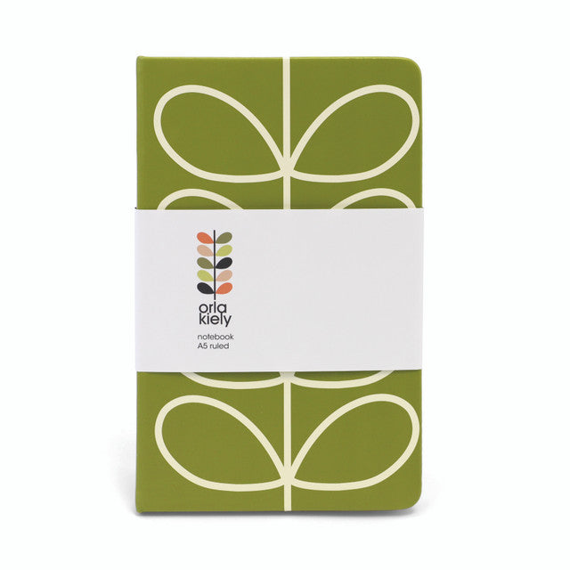 Small Notebook - Linear Stem Olive