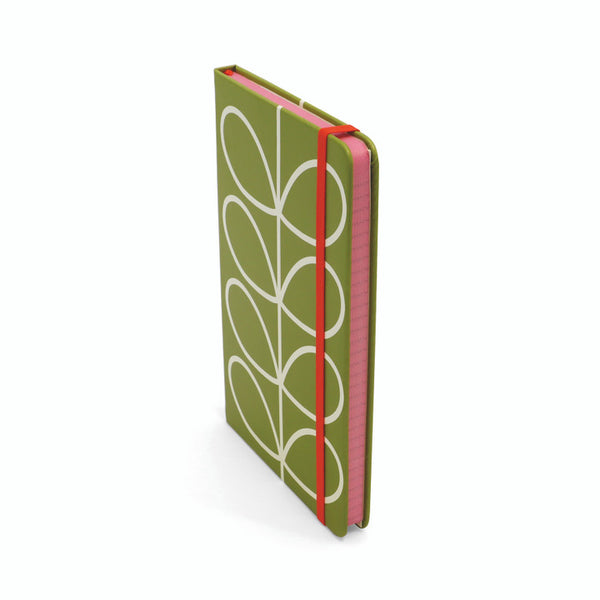 Small Notebook - Linear Stem Olive