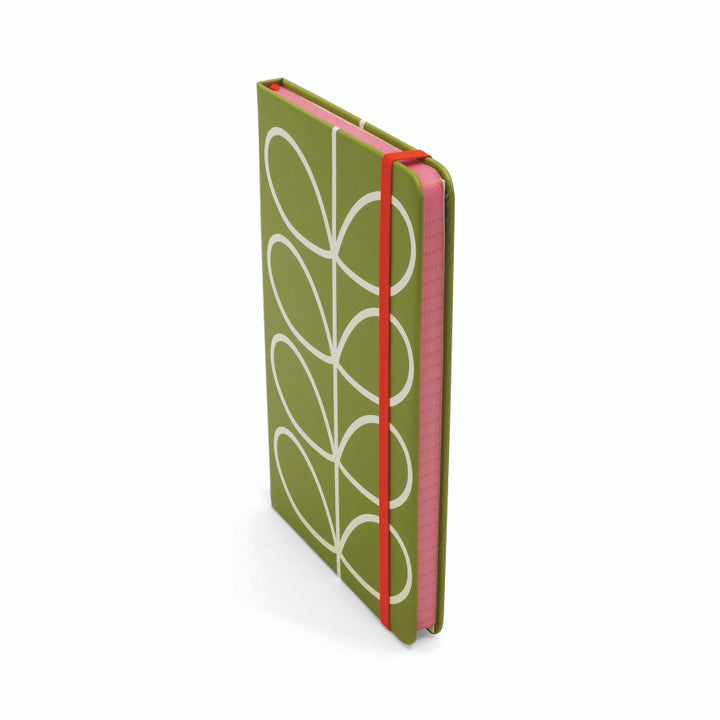 Small Notebook - Linear Stem Olive