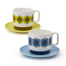 Set of 2 Teacups & Saucers