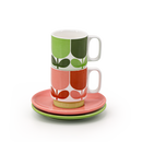 Orla Kiely Set of 2 Espresso Cup &amp; Saucer