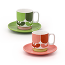 Orla Kiely Set of 2 Espresso Cup &amp; Saucer