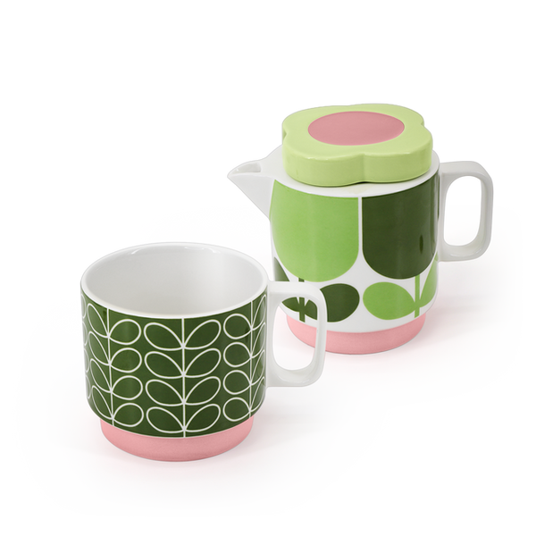 Tea For One - Block Flower Fern