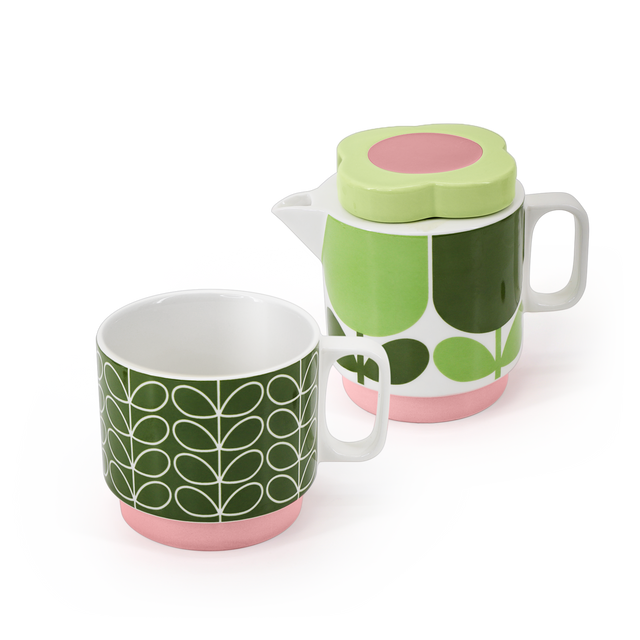 Tea For One - Block Flower Fern