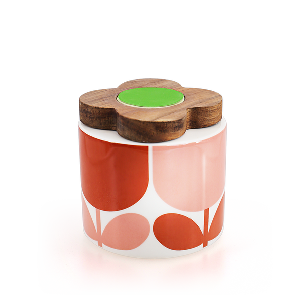 Sugar Pot - Block Flower Tomato