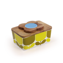 Butter Dish Block Flower Ochre