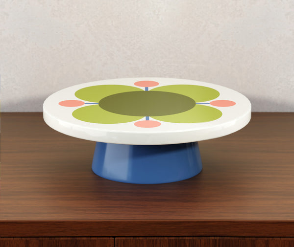 Cake Stand - Atomic Flower Print