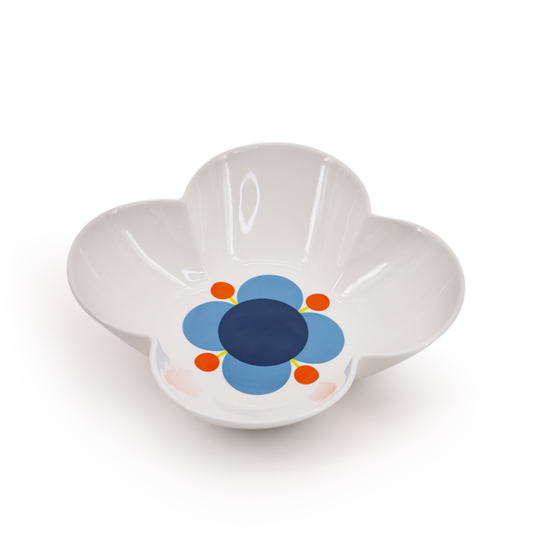 Flower Shaped Serving Bowl - Atomic Flower Print
