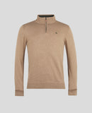 Carn 1/4 Zip Jumper - Sandy Brown