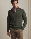 Carn 1/4 Zip Jumper - Green