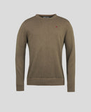 Charlie Round Neck Jumper - Brown Olive